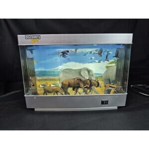 Discovery Kids 3D Rotating Safari Wild Zoo Motion Lamp Night Light , Works Great